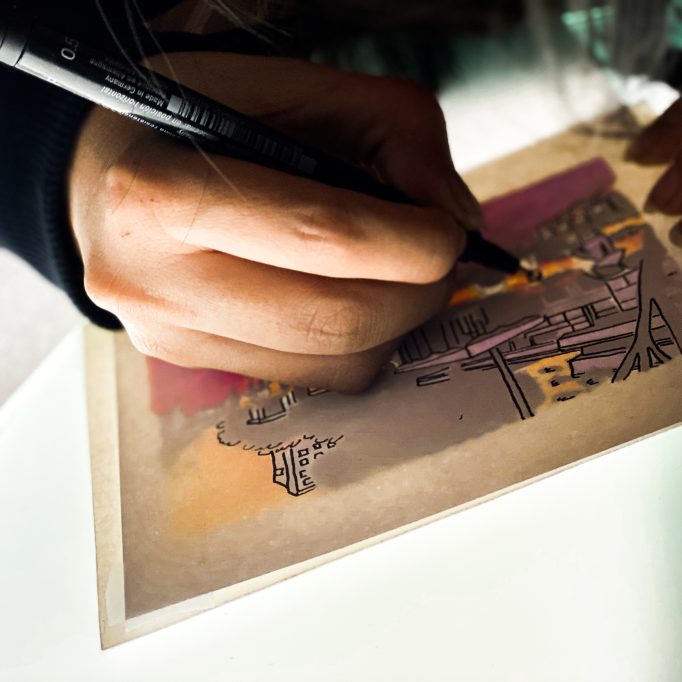 Le projet d'illustration d'un étudiant.