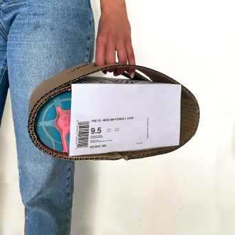 projet d’emballage Nike Air, réalisé par Amelia Sampaolo