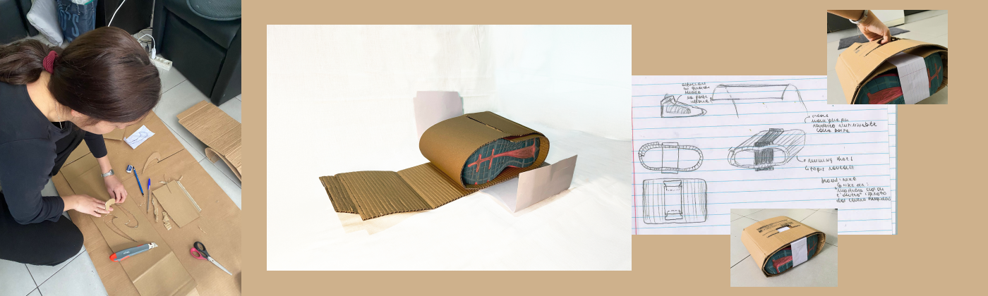 projet d’emballage Nike Air, réalisé par Amelia Sampaolo