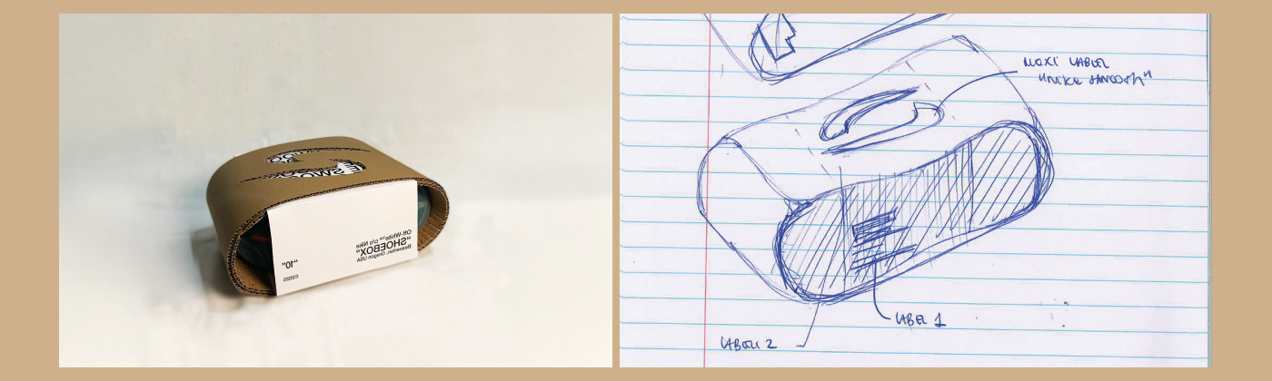 projet d’emballage Nike Air, réalisé par Amelia Sampaolo