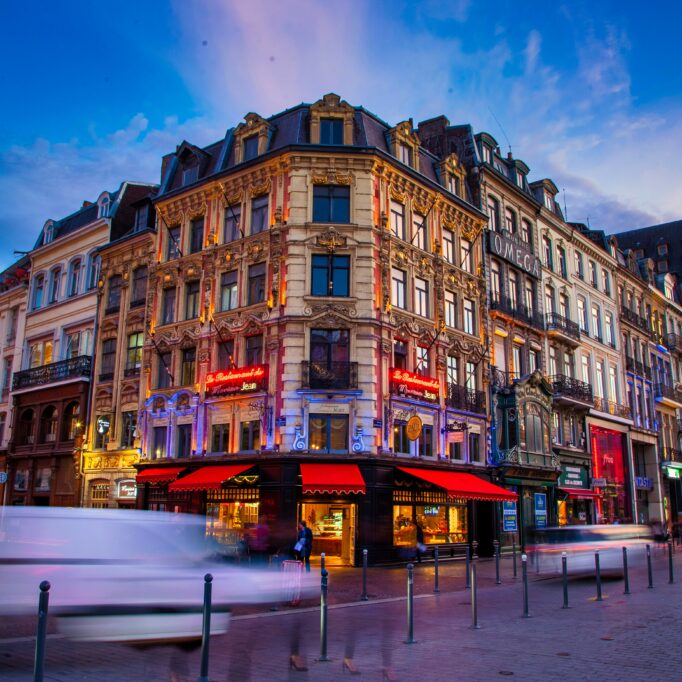 La vie dynamique au centre de ville