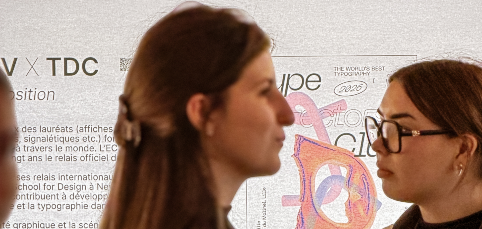 Design graphique et typographie – exposition TDC 72 – Lille
